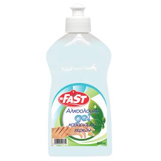 Mr Fast Αλκοολούχο Gel Καθαρισμού Χεριών 450ml (55% αλκοόλη)