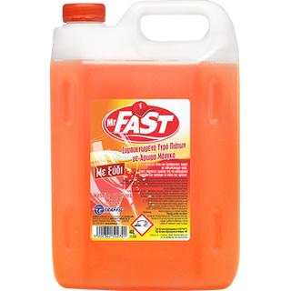 Mr Fast Συμπυκνωμένο Υγρό Πιάτων με άρωμα Μάνγκο 4L