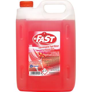 Mr Fast Συμπυκνωμένο Υγρό Πιάτων με άρωμα Ρόδι 4L